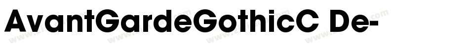 AvantGardeGothicC De字体转换